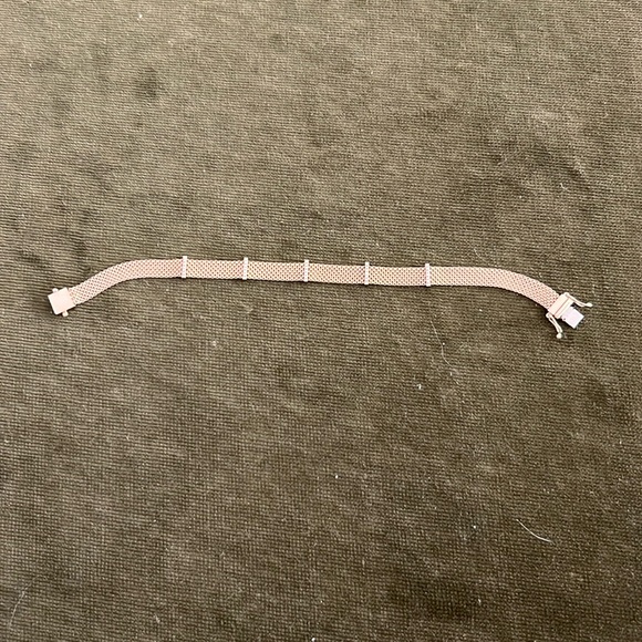 EF Collection yellow gold and diamond mesh bracelet - Picture 2 of 4